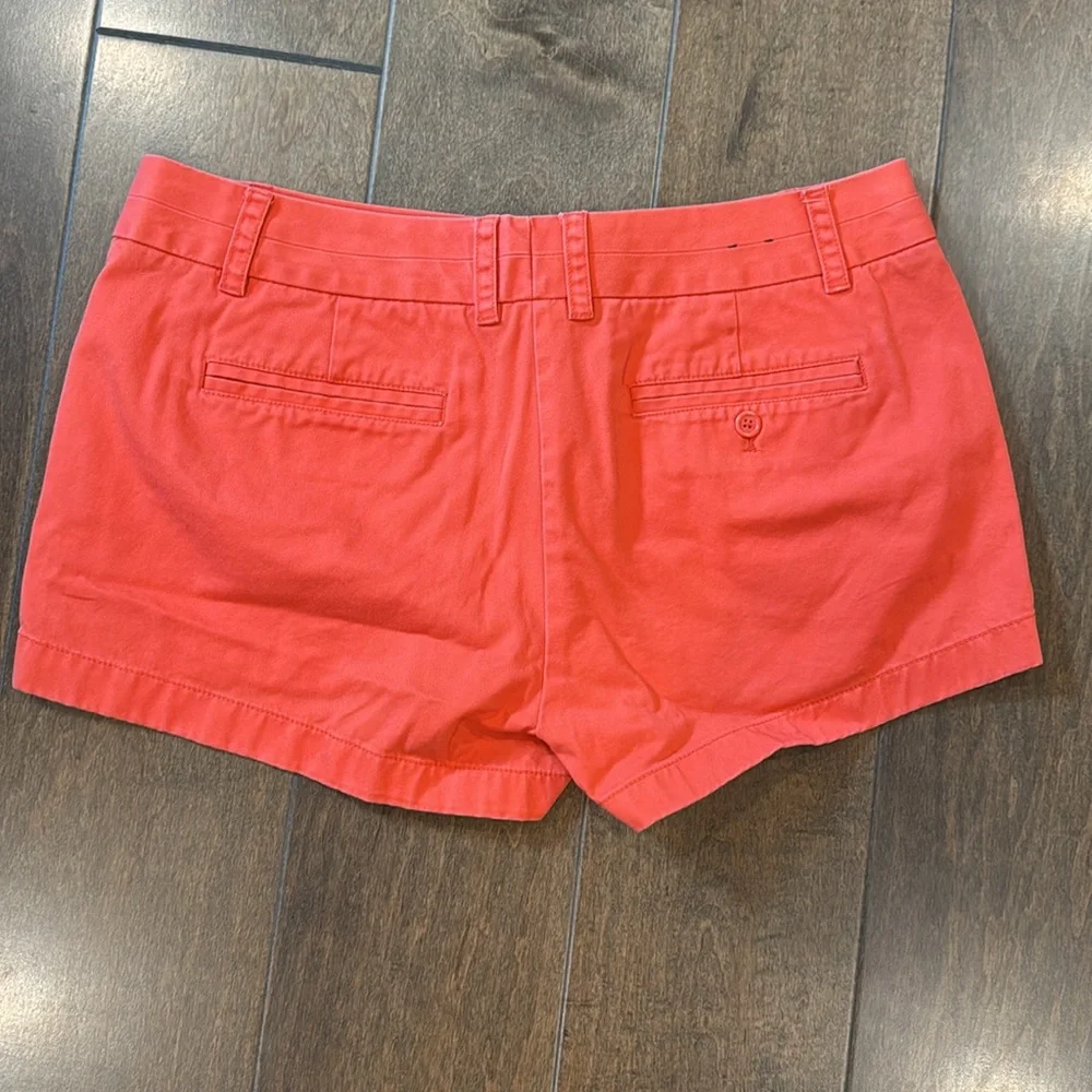 J. Crew Orange Cotton Chino Shorts - Picture 2 of 6
